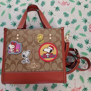 Coach Dempsey Tote Large Tote Bag Brown